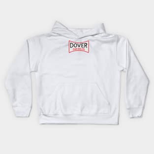 Dover Fan Belts (Original Design - White - Worn) Kids Hoodie